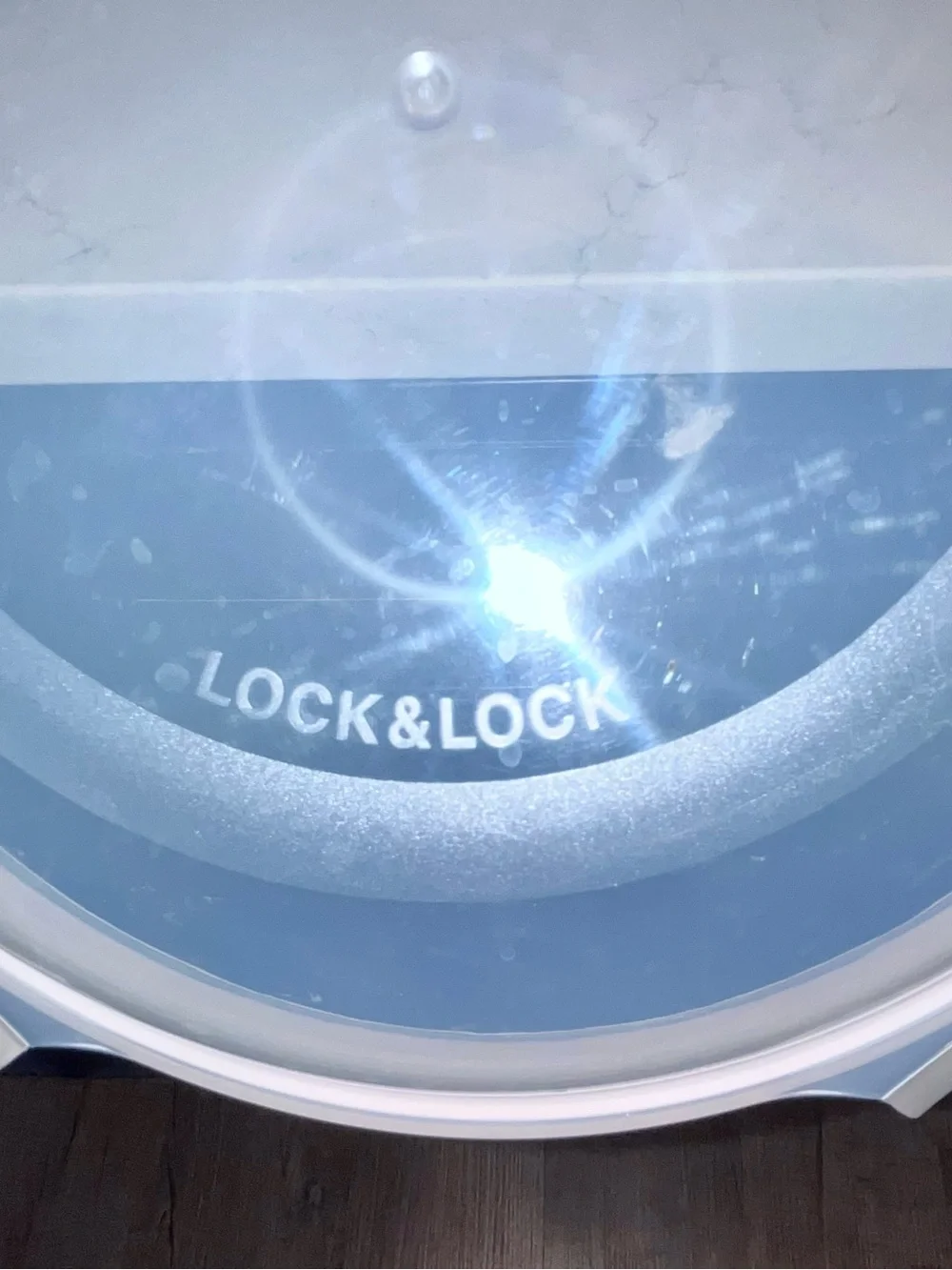 Lock & Lock air tight rubber ring clear round plastic lids only # 2-2/2 set 4